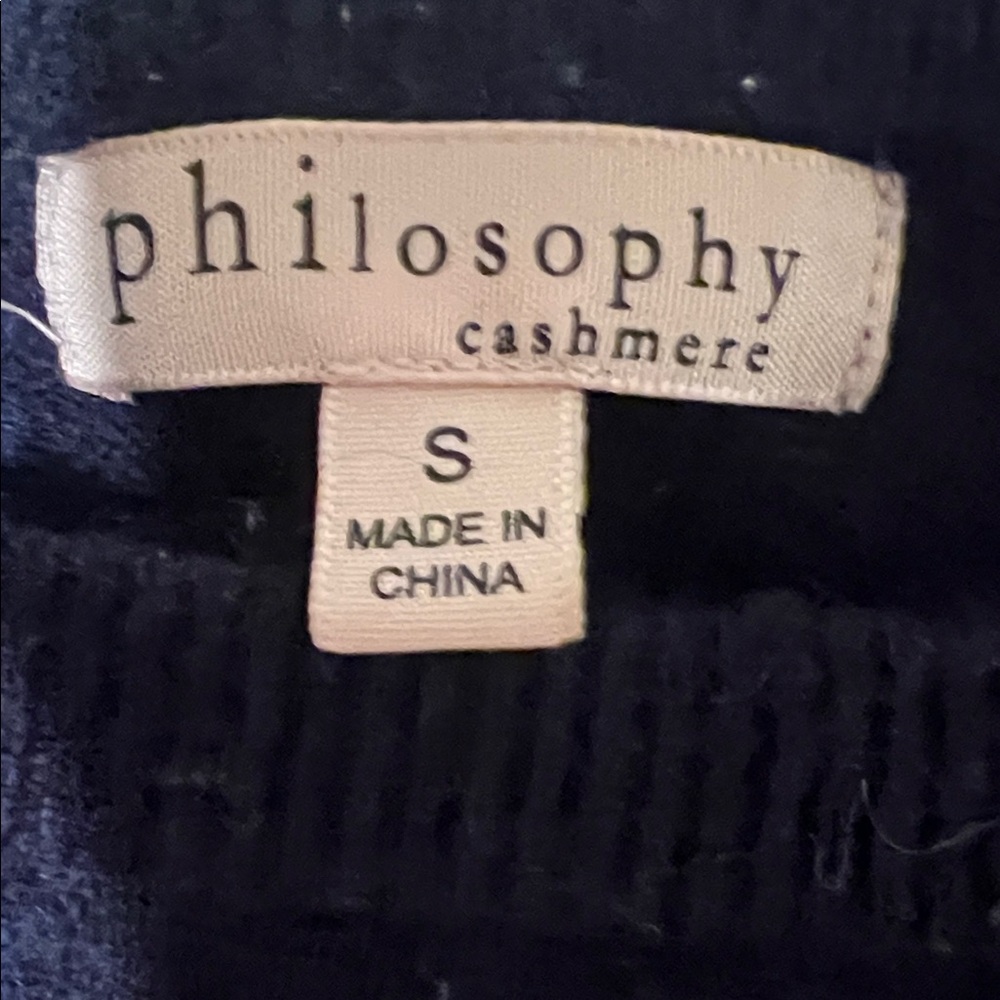 Philosophy Navy Blue 'Sunday' Crew Neck Sweater - Picture 2 of 2